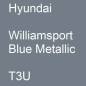 Preview: Hyundai, Williamsport Blue Metallic, T3U.